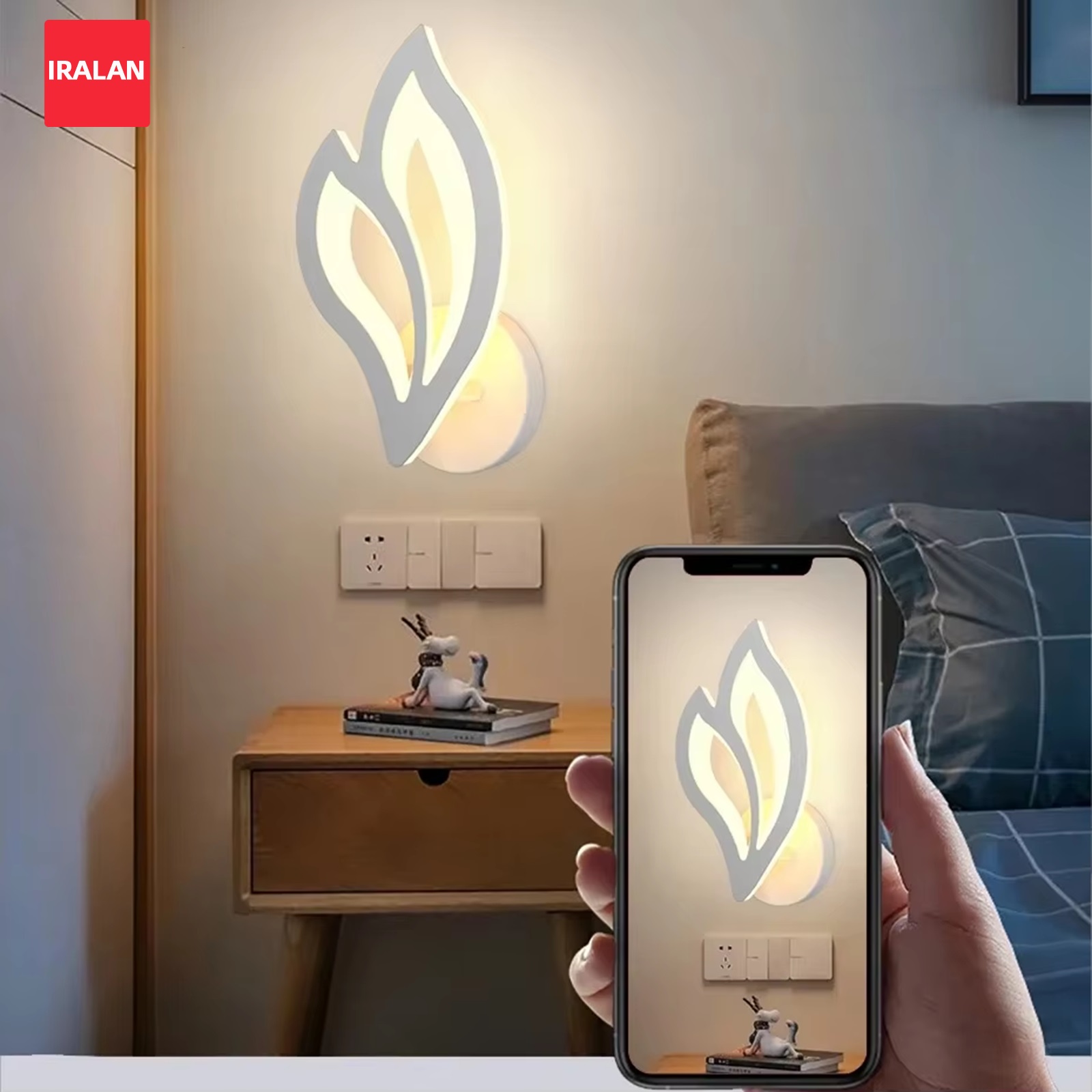 Lighting Home Decor Items - Home LED Wall Lamp Creative Leaf