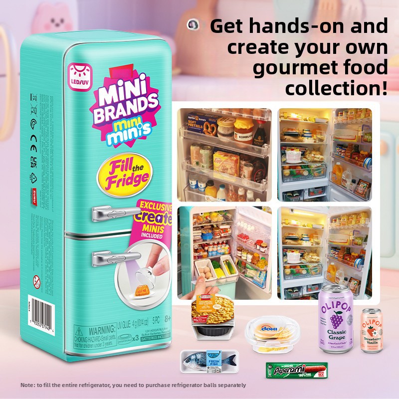 Kitchen Decor Lighting - Led Light Up Mini Refrigerator Toy