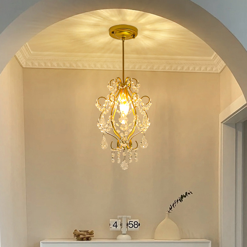 Lighting Home Decor Items - American Crystal small chandelier medieval style