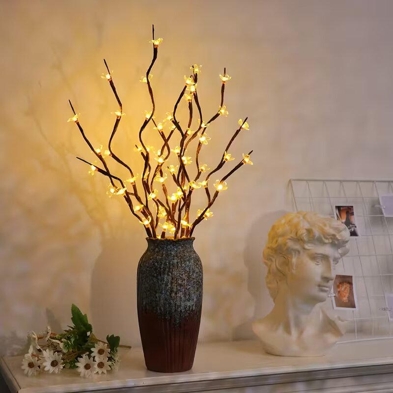 Lighting Decoration Outdoor - 1/2PC 20LED Cherry Blossom Tree Branch