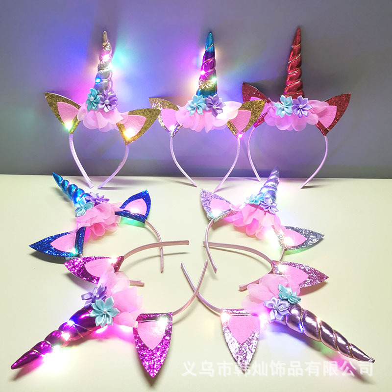 New Halloween Cute Unicorn Hea - Unique Lighting Decor 评论和价格