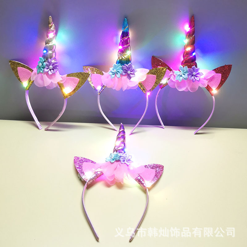 New Halloween Cute Unicorn Hea - Unique Lighting Decor 评论和价格