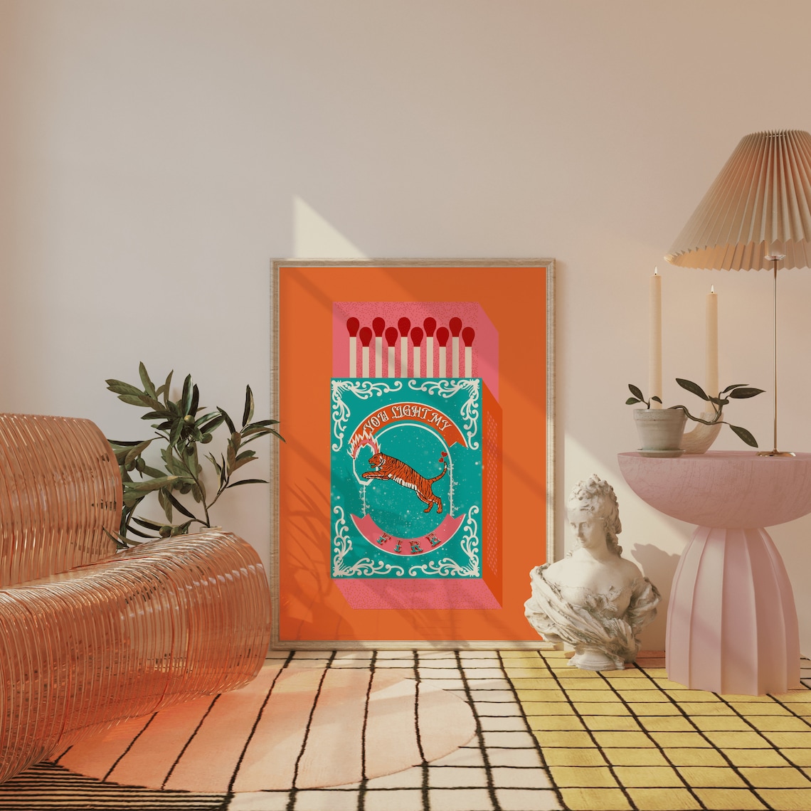 You Light My Fire Orange Match - Kitchen Decor Lighting 评论和价格