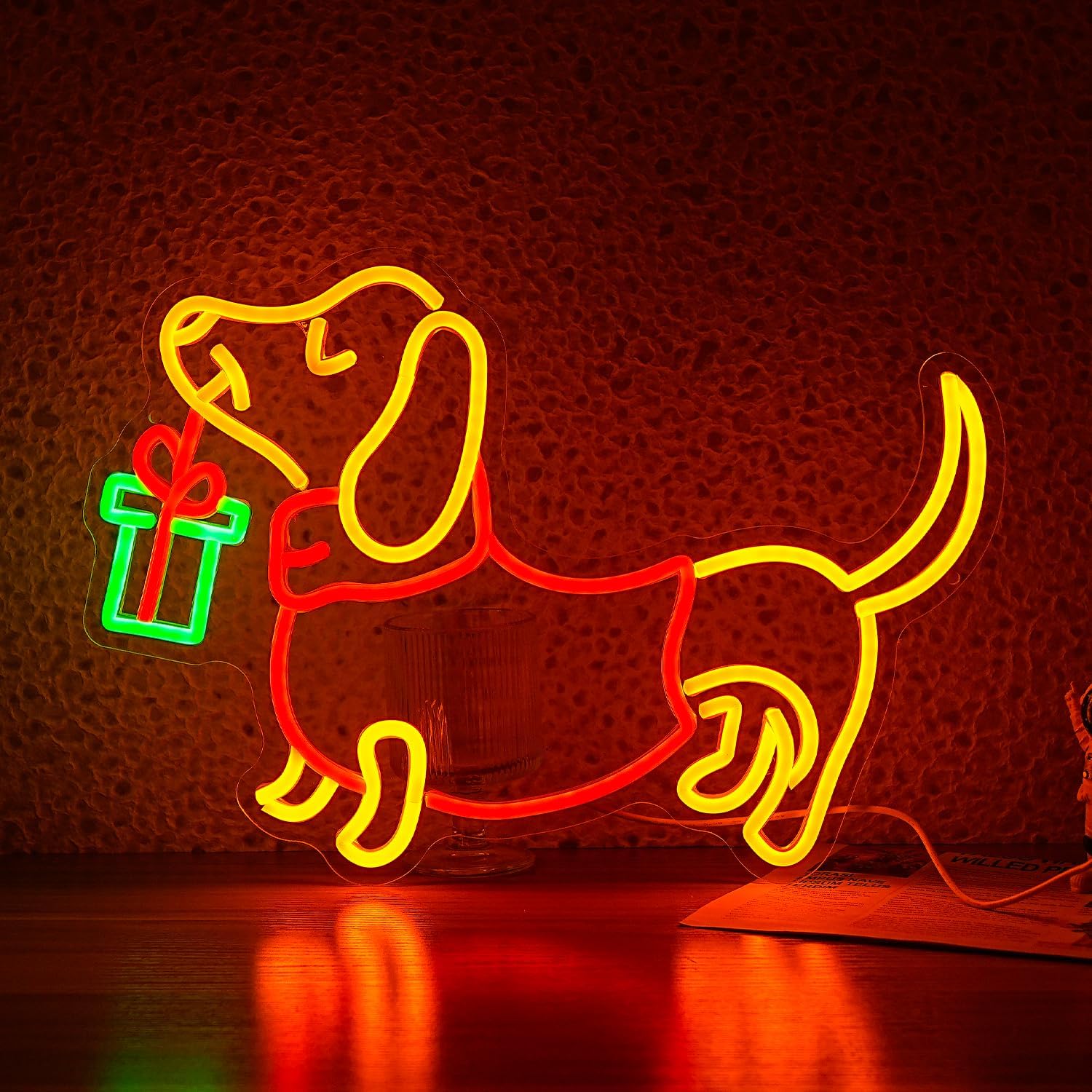 USB Dimmable Dachshund Neon Si - Lighting Home Decor Ideas 评论和价格