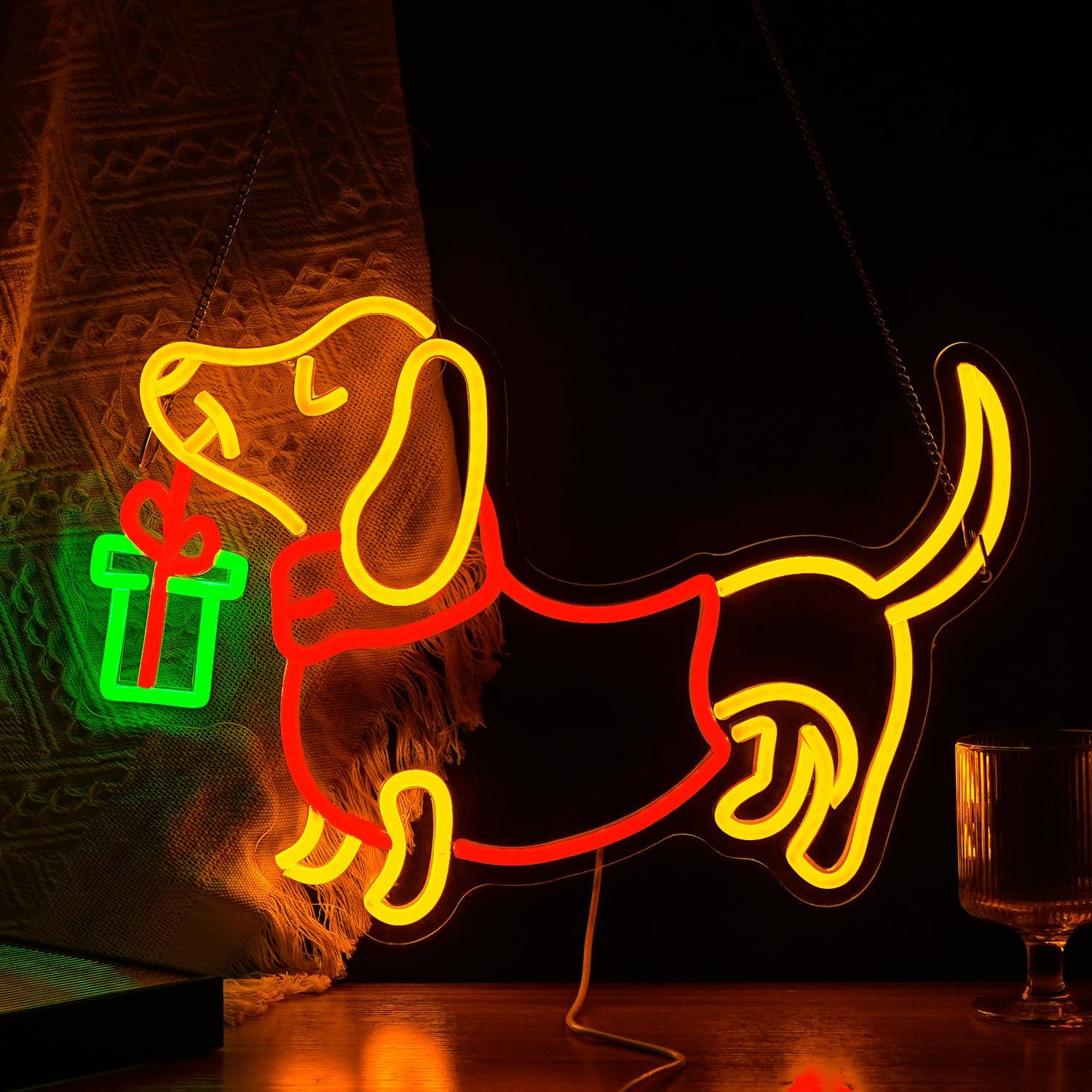 USB Dimmable Dachshund Neon Si - Lighting Home Decor Ideas 评论和价格