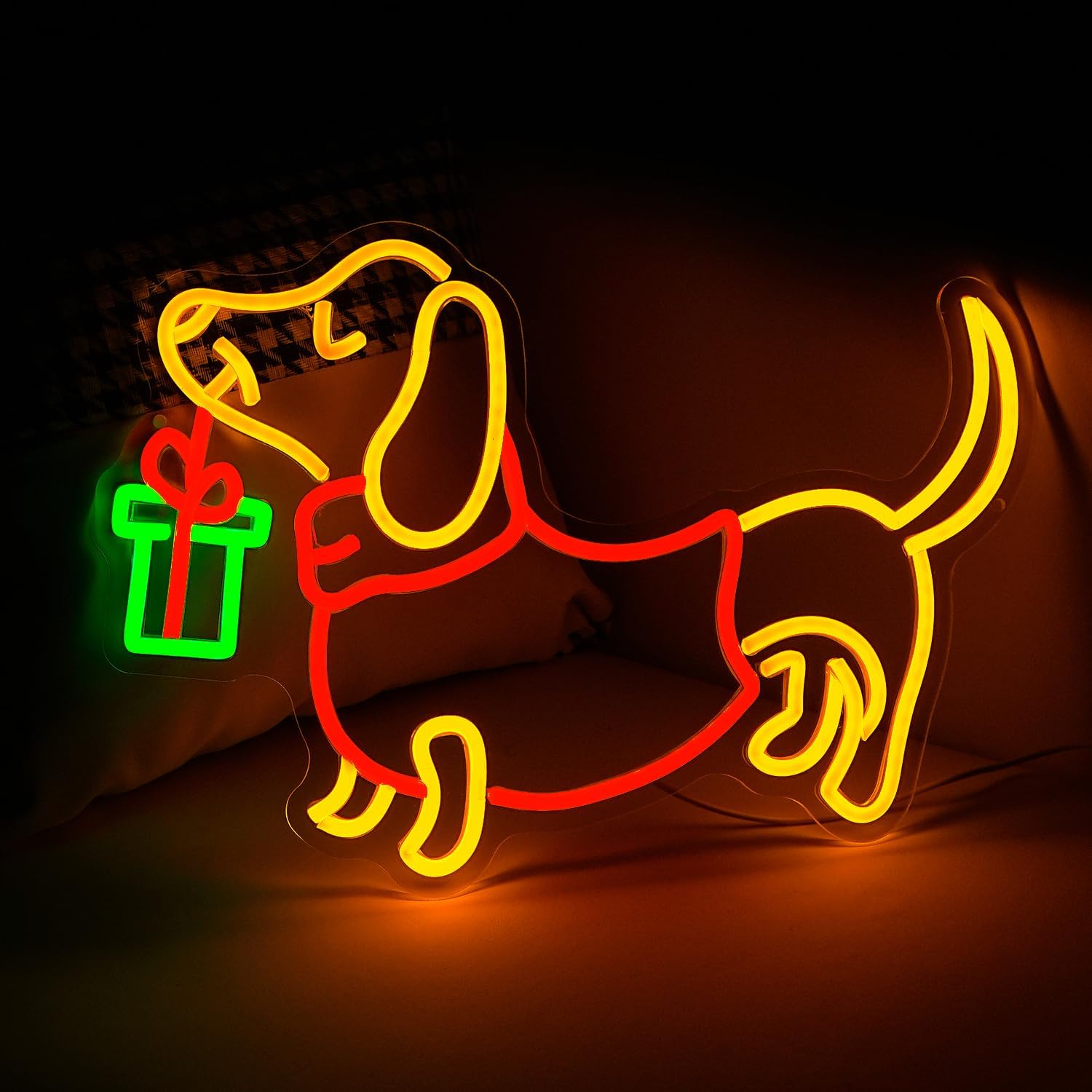 USB Dimmable Dachshund Neon Si - Lighting Home Decor Ideas 评论和价格