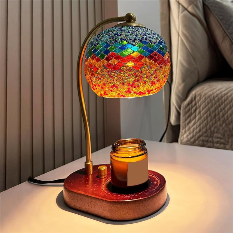 A93Z Stained Glass Electric Ca - Wax Melter Electric 评论和价格
