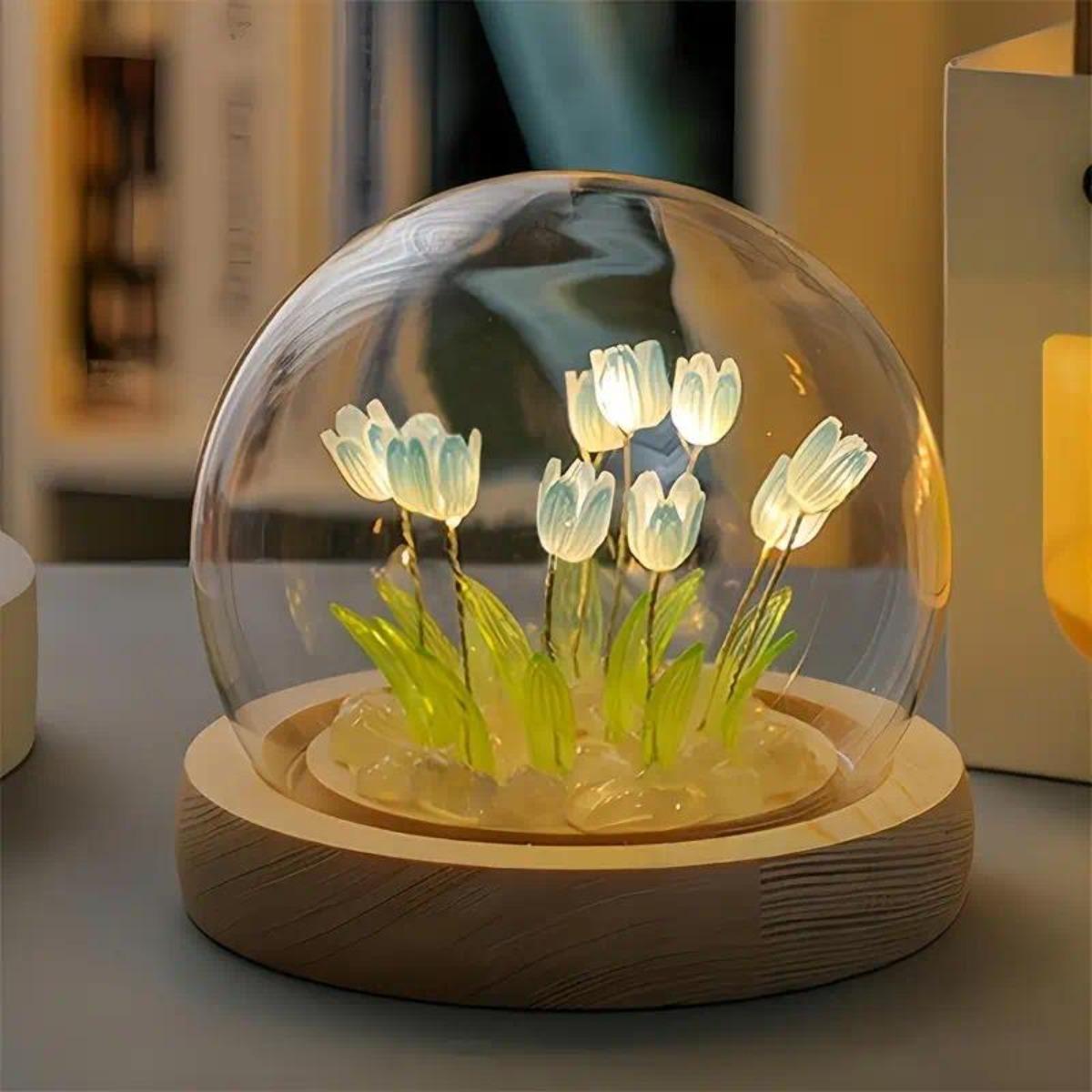 1 PC Handmade Tulip Night Ligh - Lighting Home Decor Ideas 评论和价格