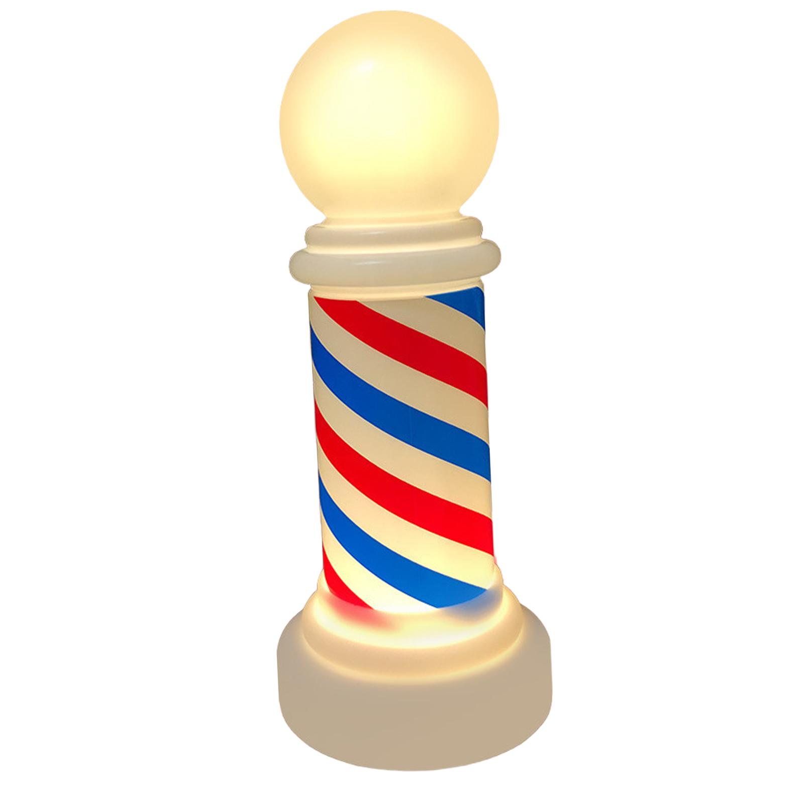 Barber Sign Rotating LED Lamp  - Decor Lighting Solution 评论和价格
