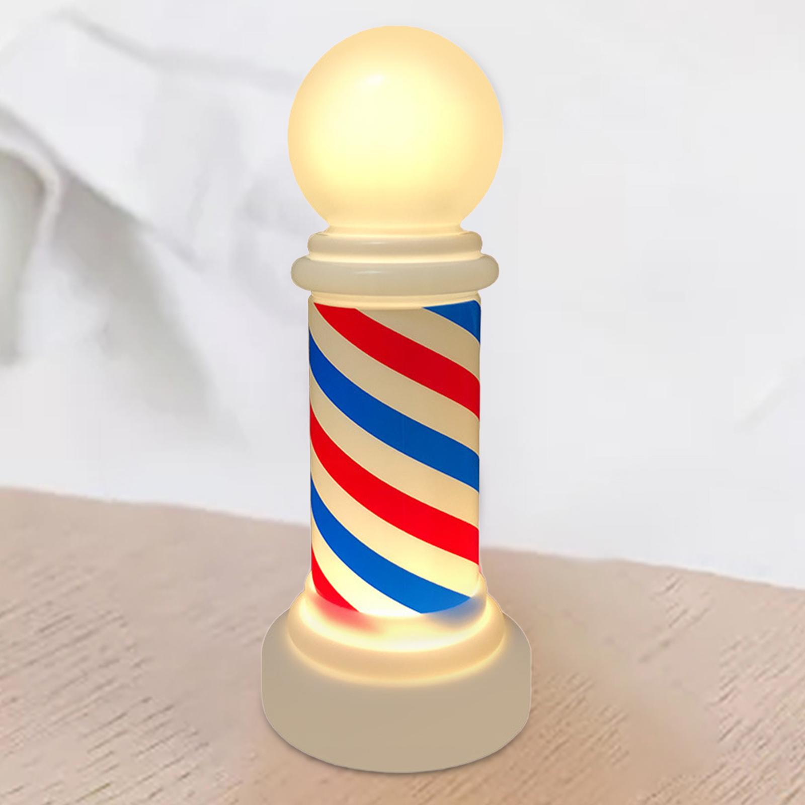 Barber Sign Rotating LED Lamp  - Decor Lighting Solution 评论和价格
