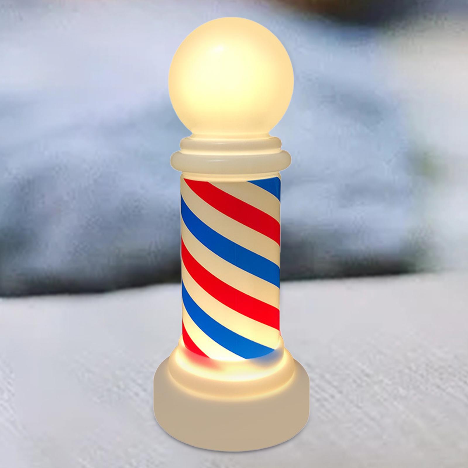 Barber Sign Rotating LED Lamp  - Decor Lighting Solution 评论和价格