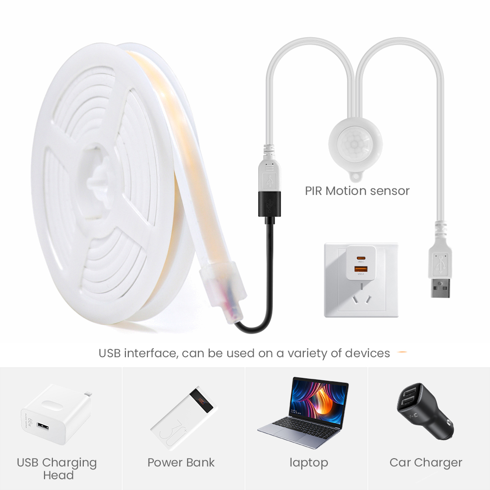 5V Smart PIR Motion Sensor COB - Kitchen Decor Lighting 评论和价格