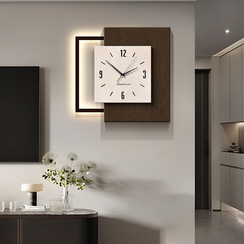 Elegant Night Light Wall Clock - Lighting Home Decor Items 评论和价格
