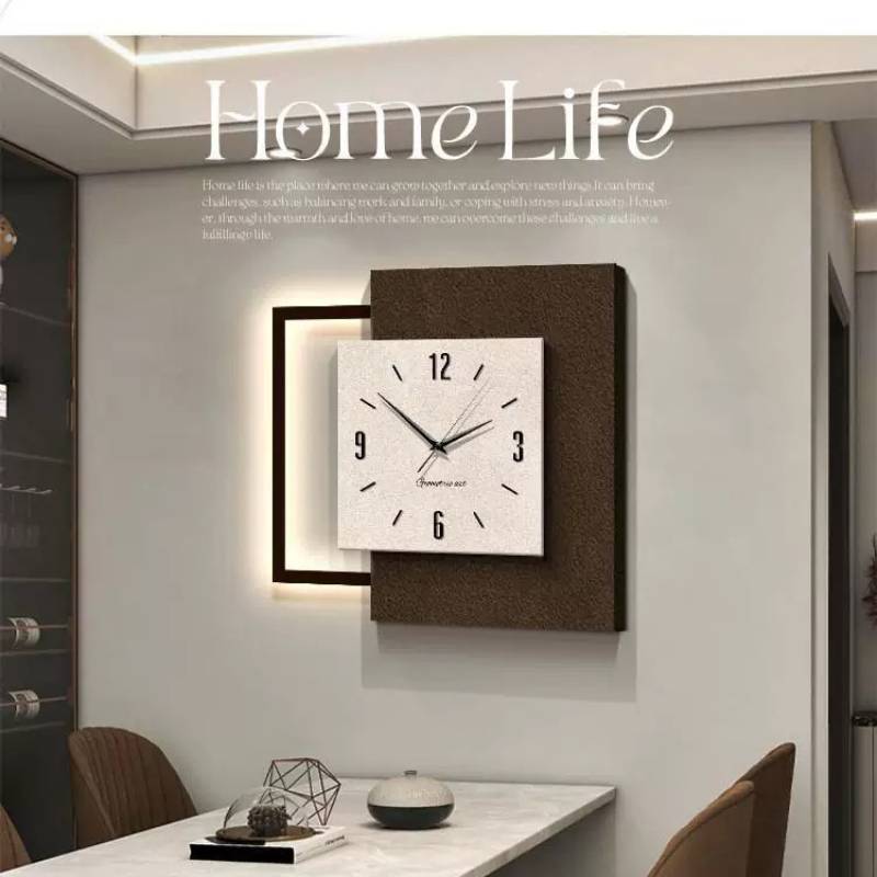 Elegant Night Light Wall Clock - Lighting Home Decor Items 评论和价格