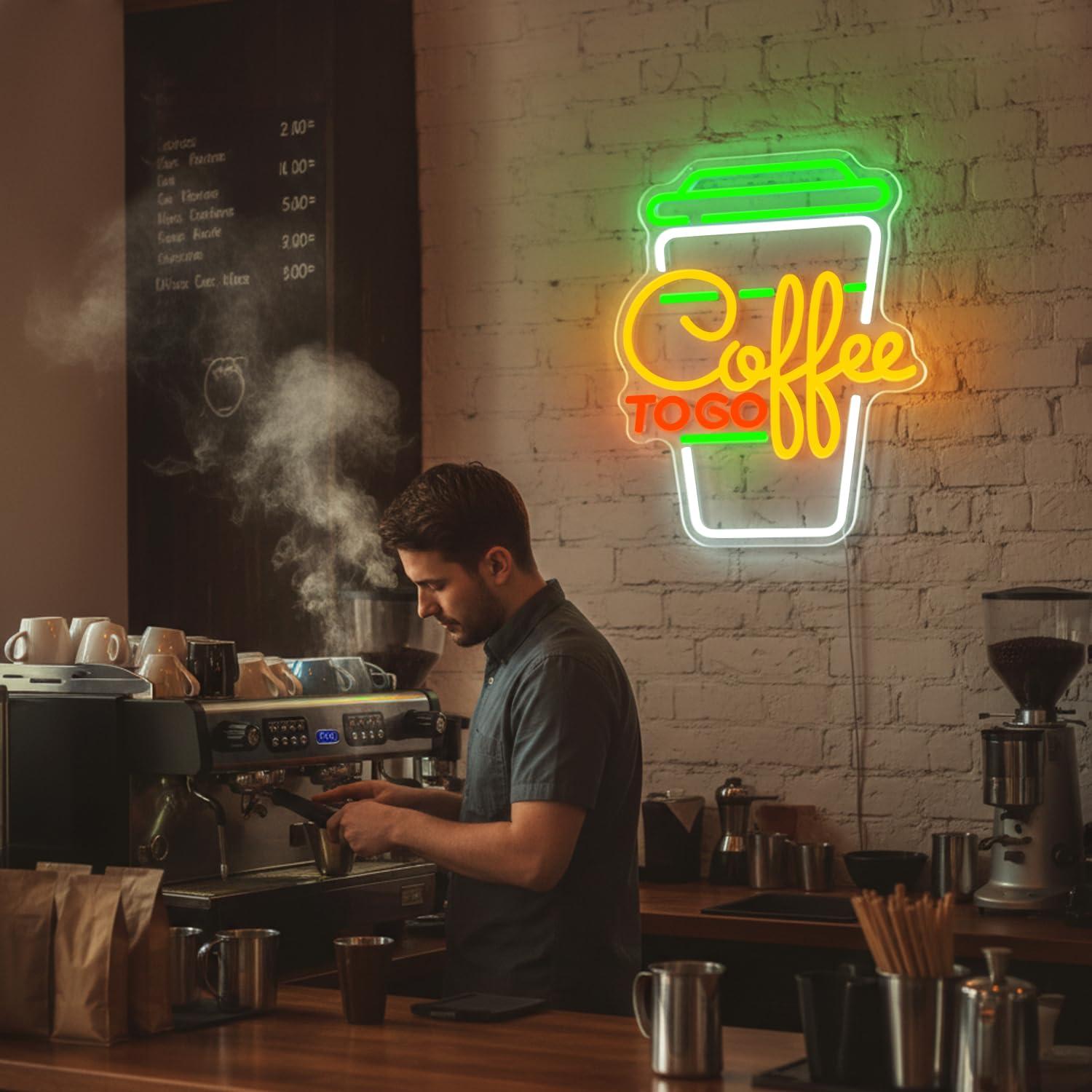 Coffee Neon Sign USB Dimmable  - Kitchen Decor Lighting 评论和价格