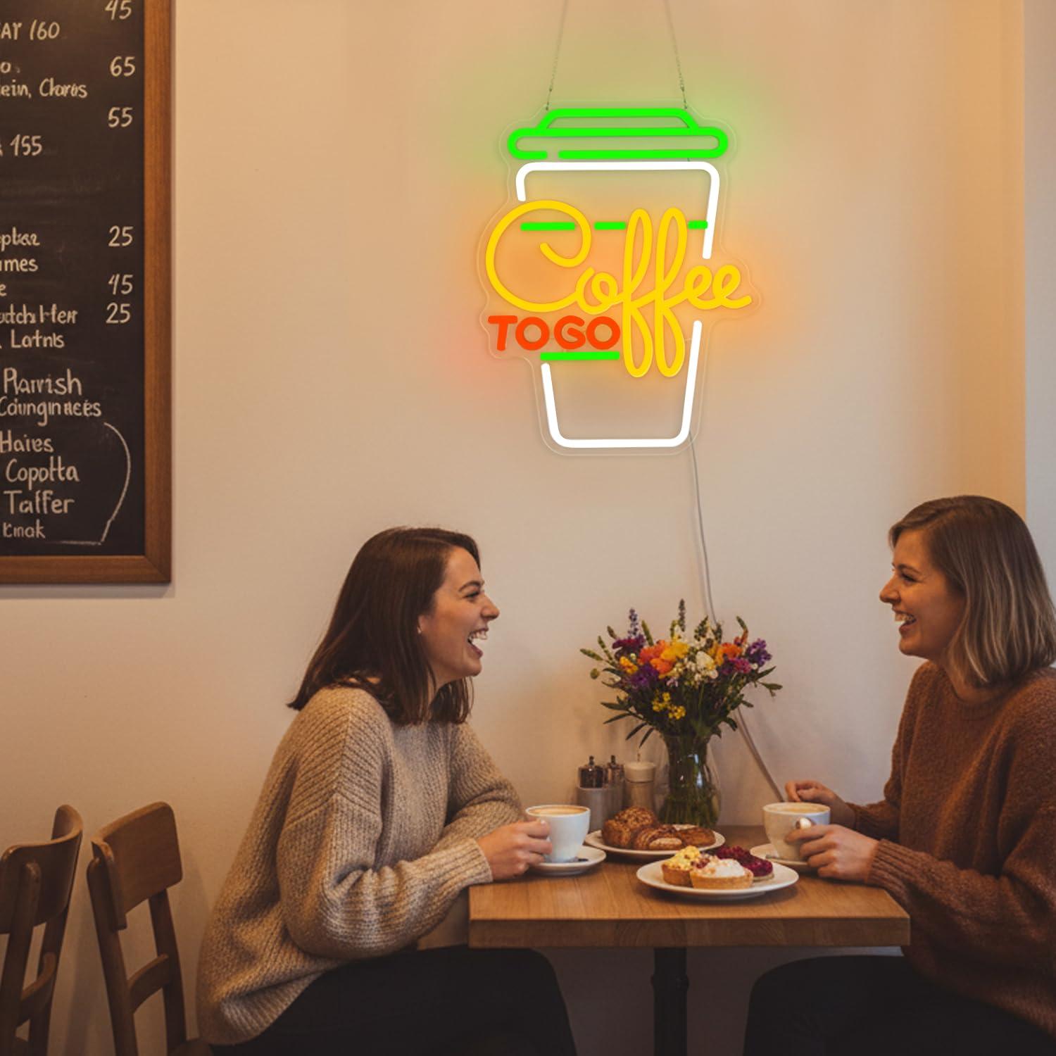 Coffee Neon Sign USB Dimmable  - Kitchen Decor Lighting 评论和价格