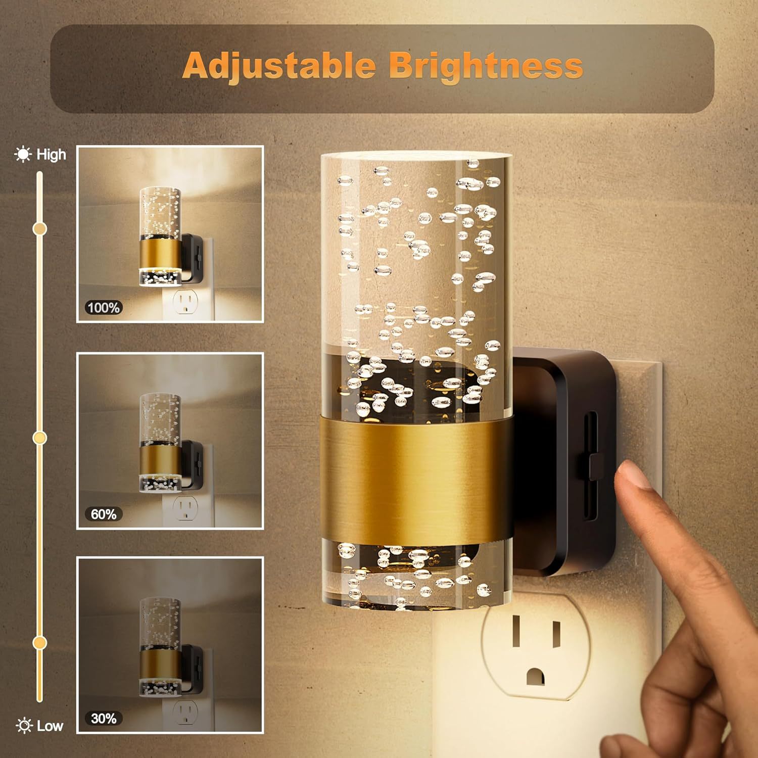 1Pcs Plug-in  LED Wall Light,  - Decor Lighting Solution 评论和价格