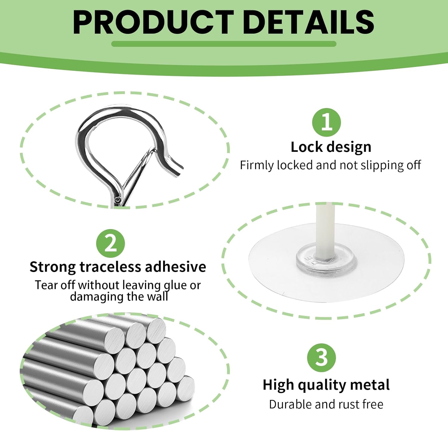 5Pcs Heavy Duty Self Adhesive  - Kitchen Decor Lighting 评论和价格