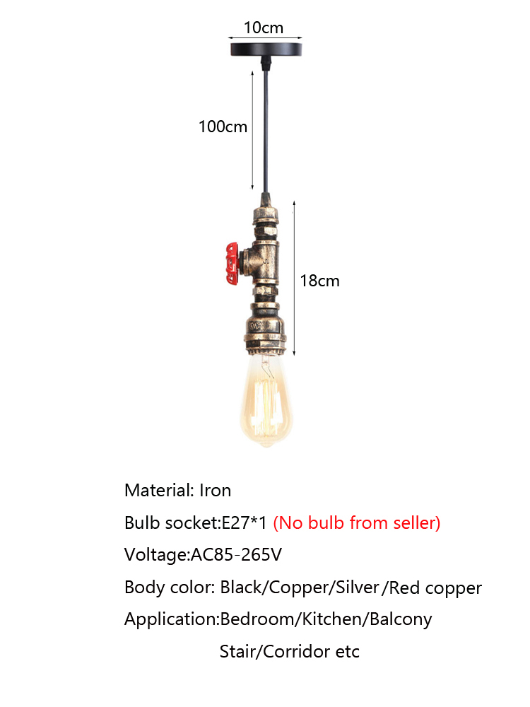 Retro Loft Industry Wind Water - Lighting Home Decor Items 评论和价格