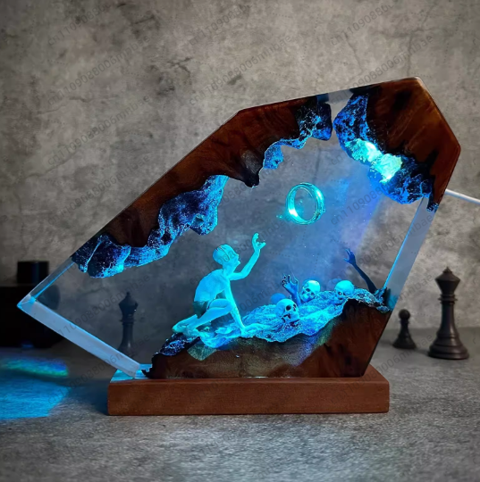 Resin Lamp Unique Room Decorat - Unique Lighting Decor 评论和价格