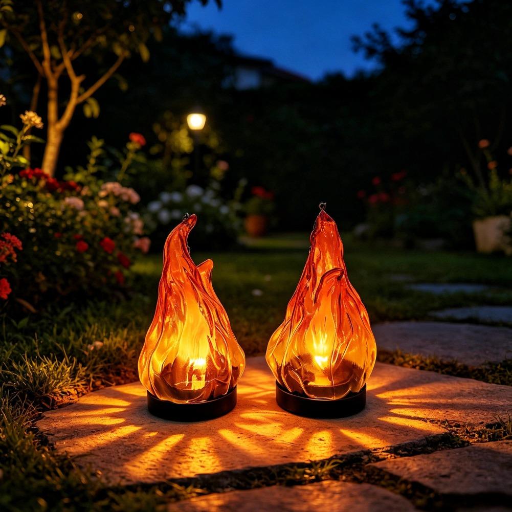 Solar Flame Hanging Lantern Li - Lighting Decoration Outdoor 评论和价格