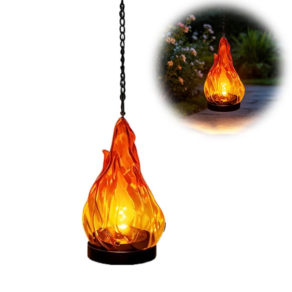 Solar Flame Hanging Lantern Li - Lighting Decoration Outdoor 评论和价格