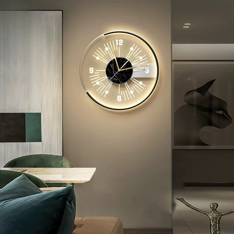 White Unique Fashion Wall Cloc - Lighting Home Decor Items 评论和价格