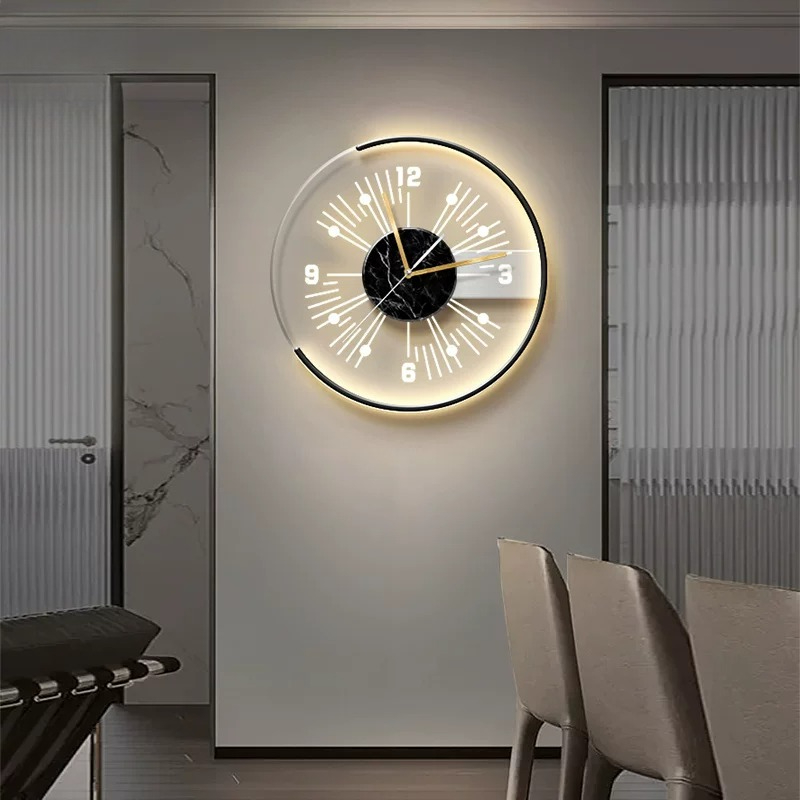 White Unique Fashion Wall Cloc - Lighting Home Decor Items 评论和价格