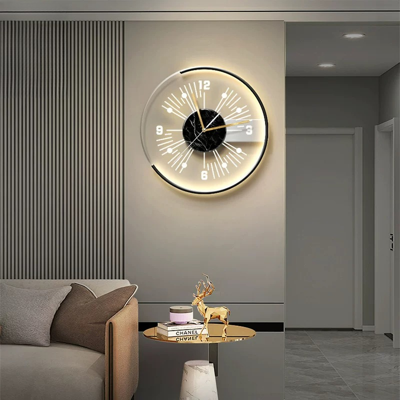 White Unique Fashion Wall Cloc - Lighting Home Decor Items 评论和价格