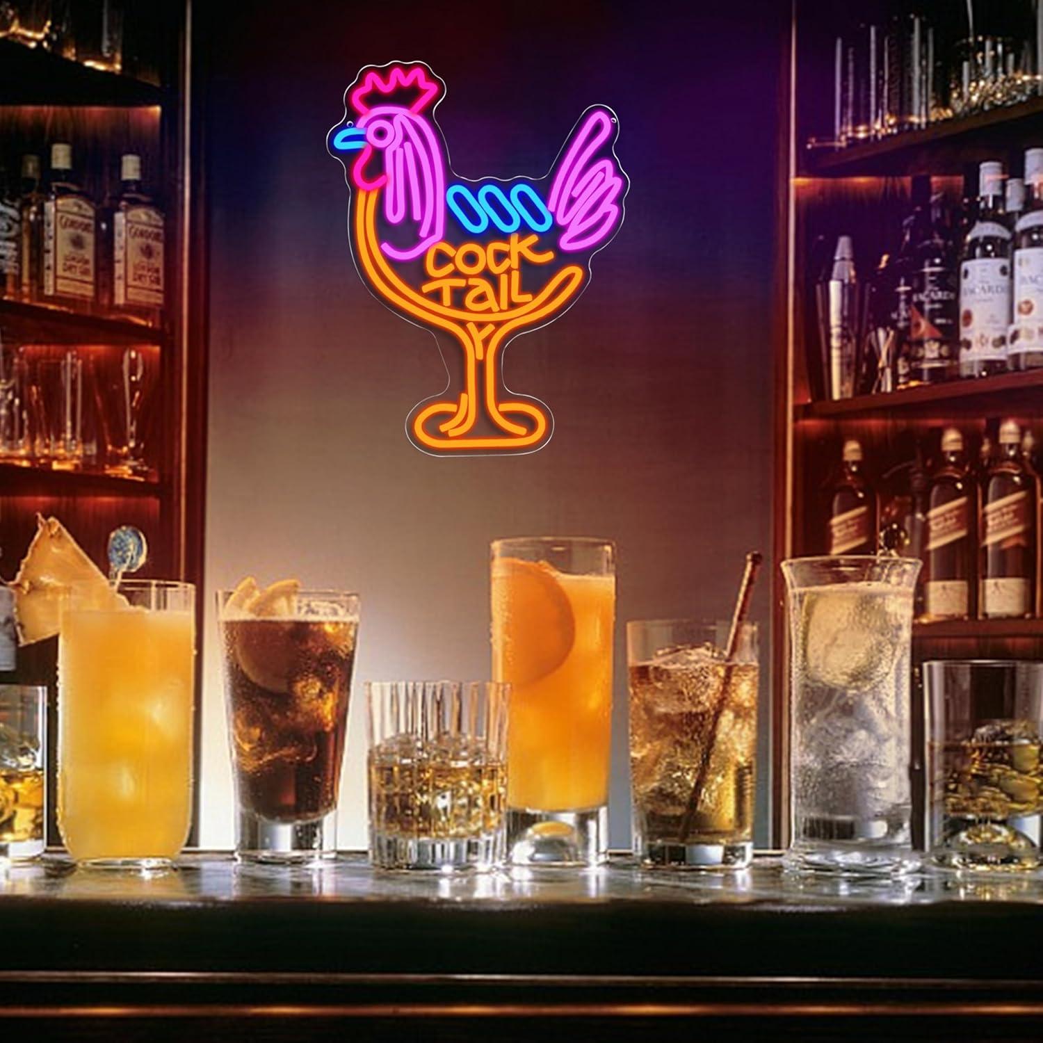 Cocktail Neon Sign USB Dimmabl - Kitchen Decor Lighting 评论和价格